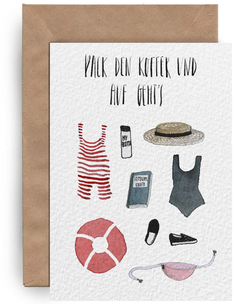 Pack den Koffer und auf geht's